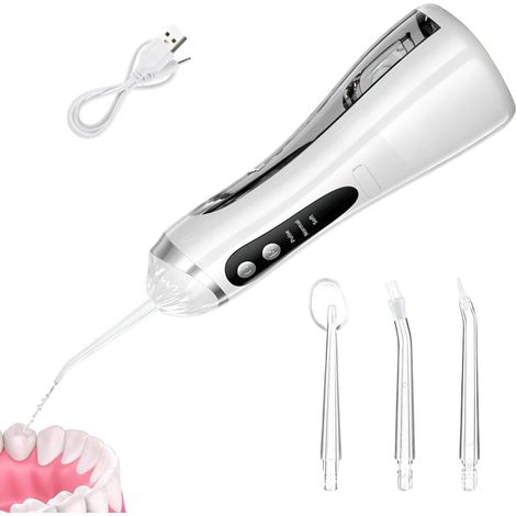 Douchette Buccale Sans Fil - Irrigateur Dentaire Portable Rechargeable - Pour Maison Voyage Bureau - 1 Pièce (1/5)