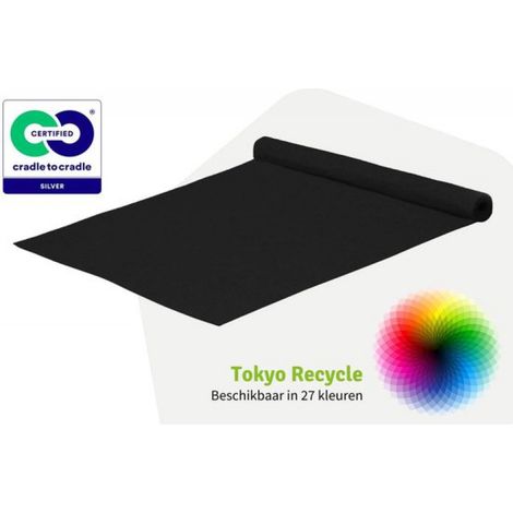Tapis de course Recycle Runner Tokyo Noir - Largeur : 1,5 mètre - Épaisseur : 1 mm - Convient pour : Intérieur (1/4)