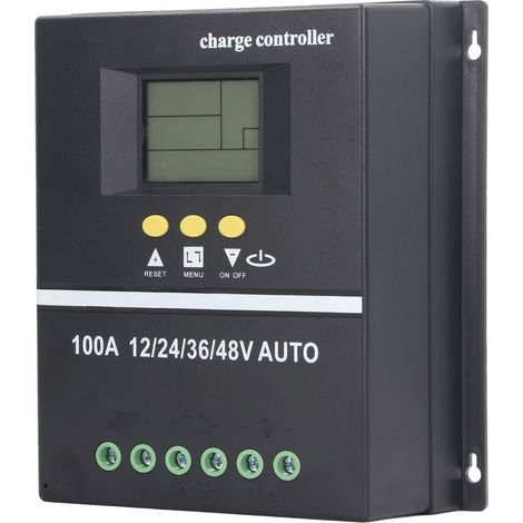Régulateur de Charge Solaire MPPT 12V-48V avec Affichage LCD et Ports USB Double (1/5)
