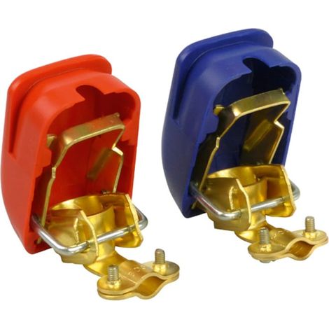 Terminali per batteria a connessione rapida Carpoint 800W, 2 pezzi - Rosso/Blu (1/4)