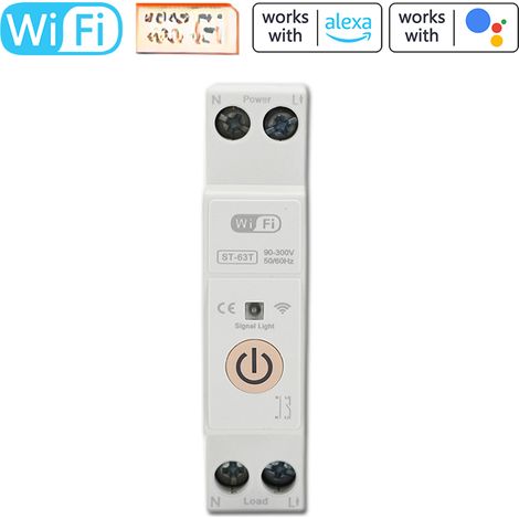 Tuya tragbarer WLAN-Smart-Schalter für Hausautomation, Zeitschaltuhrsteuerung und Sprachsteuerung, kompatibel mit Google Assistant und