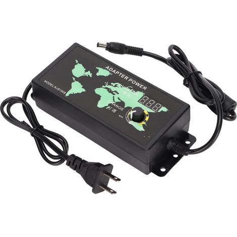 120-W-10-A-Netzteil mit einstellbarer LED-Beleuchtung (3–12 V) und Digitalanzeige, 100–240-V-Netzteil mit variabler Spannung, US-Stecker