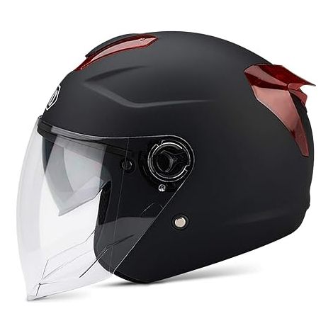 Casque Adulte à Double Visière. Coque Rigide en Abs, Couche De Protection Eps Renforcée, Boucle à Dégagement Rapide en 7 Points, Aérations Avant Et Arrière (1/5)