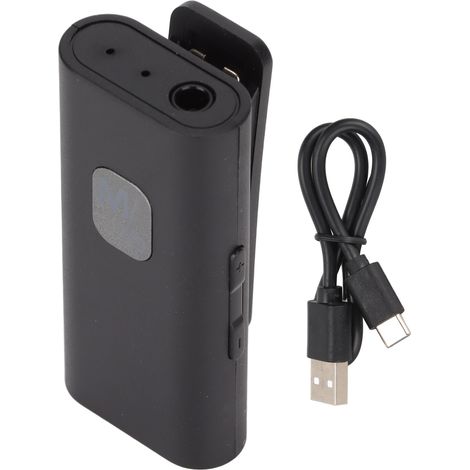Récepteur Bluetooth Auto avec Port AUX, Carte Mémoire et Clip 3,5mm - Adaptateur Stéréo sans Fil pour Téléphone et Casque (1/5)