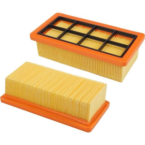 Online Store – Filtre de remplacement 2PCS pour aspirateur Kärcher AD 3200, AD 3 Premium, AD 4 Premium – Filtration haute efficacité – Dimensions 195 x 97 x 50 mm (1/5)