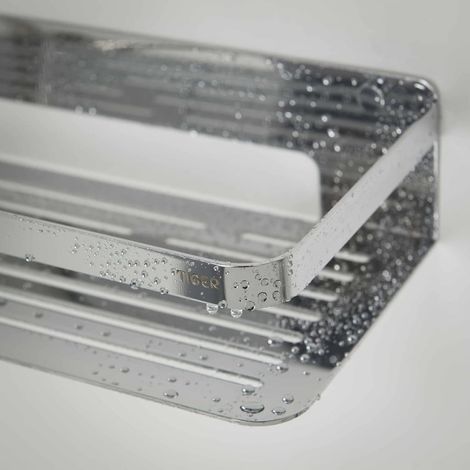 TIGER Cestello Doccia, Acciaio Inox, Cromo, Grande (1/5)