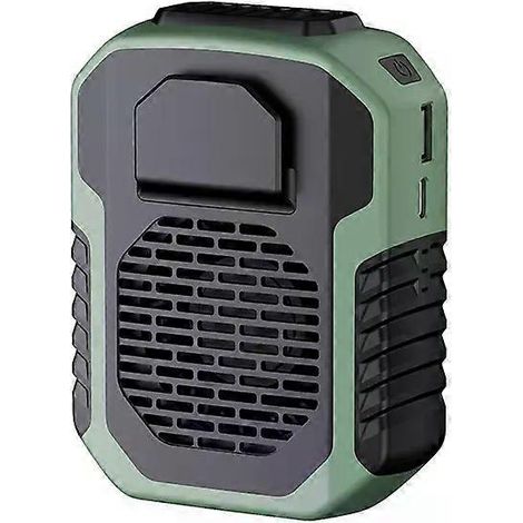 Ventilateur de cou portable, mini ventilateur d'extraction USB pour la climatisation et le refroidissement en extérieur, idéal pour les sports de plein air. (1/4)