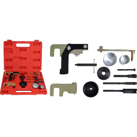 Kit d'outils de calage moteur, acier, compatible avec Renault/Nissan/Vauxhall, moteurs diesel 1.5-2.5dci, essentiel pour le remplacement de la courroie de distribution, comprend un boîtier en plastiqu (1/5)