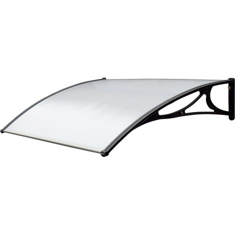 Pensilina in policarbonato satinato pensilina modulare tettoia per porte e finestre 100 x 80 centimetri