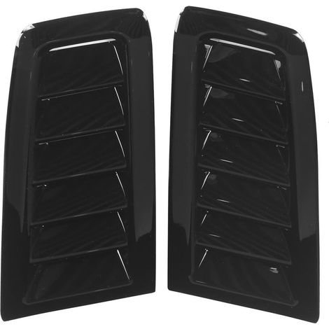 Paire de prises d'air de capot avant, remplacement pour Focus RS MK2, style universel, noir brillant (1/5)