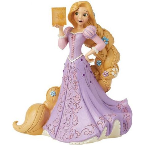 Disney Traditions 6016338 Statuetta Rapunzel Figurine decorativa Resina dipinta a mano colore Bianco