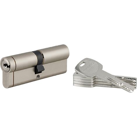 Cilindro europeo Transit 1 45 x 45 mm, nichelato, funzione emergenza, 5 chiavi – THIRARD (1/5)
