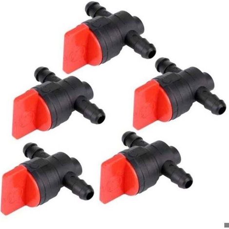 Robinet d'essence pour tondeuse à gazon, interrupteur de coupure de réservoir d'essence, robinet de carburant en plastique pour (1/4)