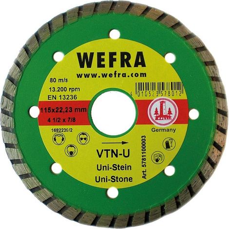 Disque de tronconnage a diamant 115 x 22 mm
