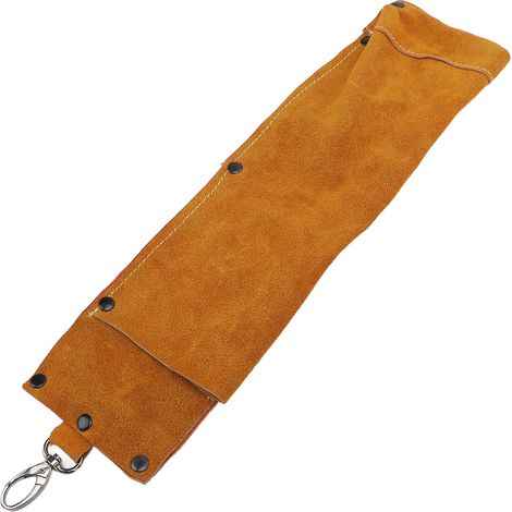 Pochette rangement baguettes soudure en PU ignifuge sac porte électrodes résistant chaleur (1/5)