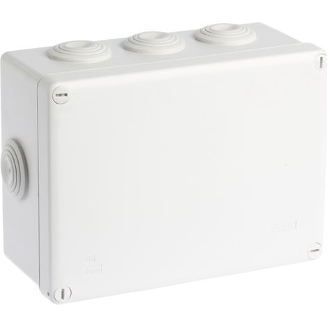 Caja de derivación cuadrada con tornillo de 1/4 de vuelta estanca - 960°C - IP55 - SUM'OHM 165x120x70 - 8 entradas