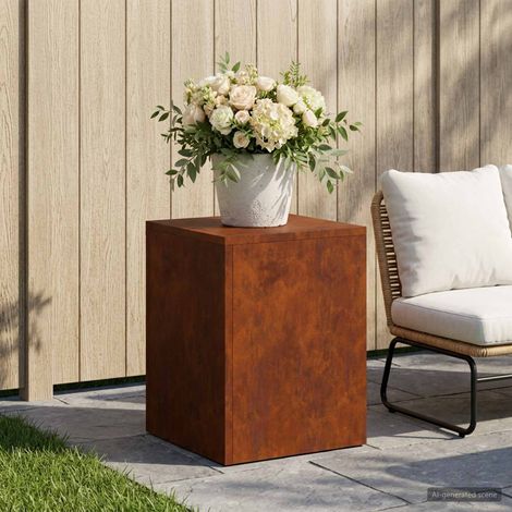 vidaXL Plant Stand Rusty 30 x 30 x 40 cm Weathering Steel (1/5)