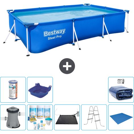 Bestway Piscina Bestway Steel Pro Rectangular - 300x201x66 cm - 8-piezas  S21574 (1/5)