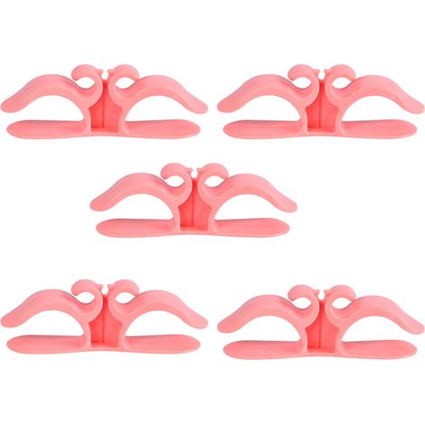 Organizador de cables de cocina, 9,6 x 3 cm, pequeño enrollador de cables multifuncional para electrodomésticos de cocina, rosa, 5 unidades. (1/5)