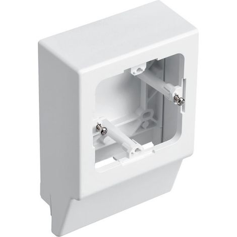 Cadre entraxe 60mm et profondeur 12mm pour moulure Keva 22x12mm et 32x12mm blanc Artic (11511)