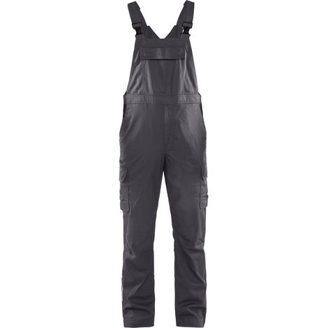 Salopette da lavoro industriale stretch 2D 2644 - Grigio/Nero 54