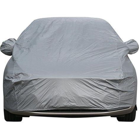 Bâche pour voiture, Housse de véhicule universelle, 4600x1800x1500mm, entièrement étanche, anti-rayures, durable, doublée, en coton respirant, très résistante (1/4)