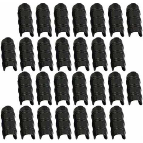Pinces à tuyau pour serre – 30 unités, diamètre 32 mm, fixation sécurisée pour bâches, films plastiques et plantes au jardin (1/5)