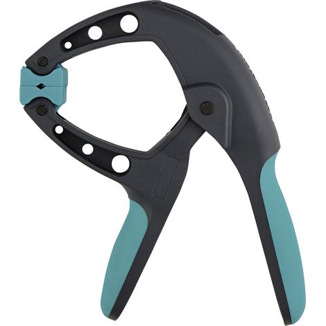 Wolfcraft – Pince de serrage à ressort 40 mm – Mâchoires adaptables pour espaces restreints – Ergonomique pour serrages précis – Fabrication européenne - W86290