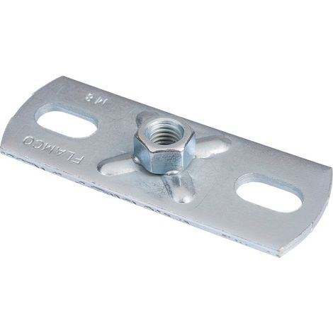 Platine rectangulaire - Femelle M8 - Flamco (1/2)