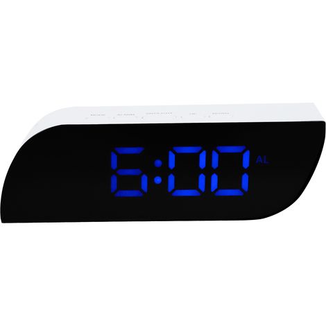 LED-Digitalwecker, 12/24-Stunden-Format, einstellbare Helligkeit, GHY-0801 (Blau) (1/5)