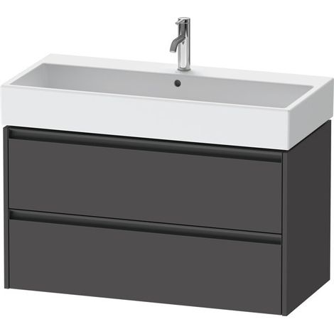 Duravit Ketho.2 Waschtischunterbau wandhängend, 2 Schubkästen, (1/2)