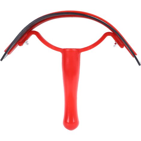 Grattoir à sueur pour chevaux, professionnel, efficace et confortable à utiliser, pour le bain des chevaux, rouge. (1/5)