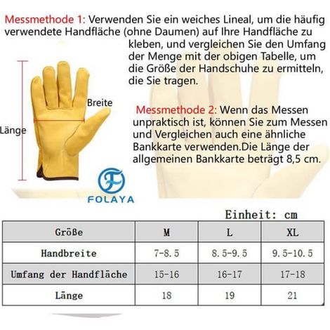 Gants de Jardinage en Cuir de Vachette - Flexibles Cuir Gants de Travail - Résistants aux Épines Gants de Jardinage Gants de (1/4)