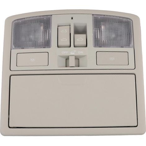 Pour modèles 2010-2013 avec interrupteur de toit ouvrant, console de pavillon grise avec éclairage d'ambiance BCN8-69-970B-75 BCN869970B75 (1/5)