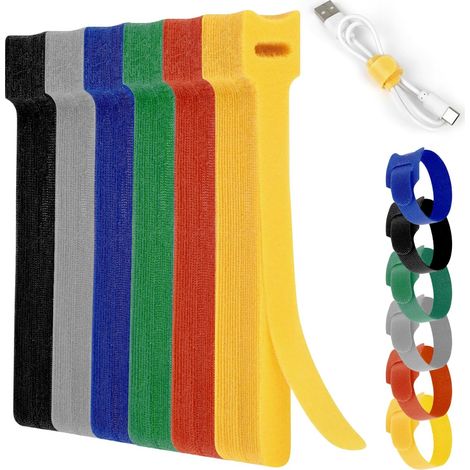 150pcs Serre-Câbles Nylon 12 150mm Attache Câble Coloré (1/5)