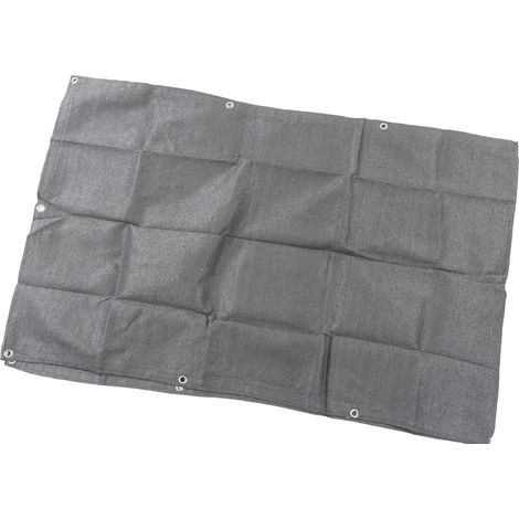 Brise-vue réutilisable pour clôture, protection contre le vent et occultation, idéal pour appartement, jardin, terrasse ou porche (gris) (1/5)