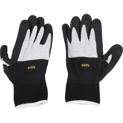 Gants d'électricien isolés en caoutchouc antidérapants, résistance à la tension 400V pour l'entretien de l'installation (1/5)