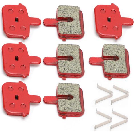 Pack de 8 plaquettes de frein, plaquettes de frein semi-métalliques en résine durable, adaptées aux véhicules électriques, aux VTT et aux vélos. (1/5)