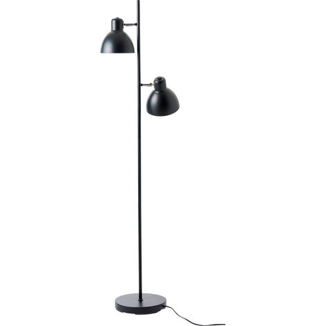 Lampada da terra dyberg larsen Skagen nero 160 cm metallo