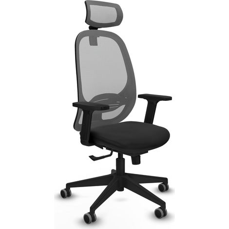 Chaise de bureau piqueras y crespo Cilanco gris similicuir (1/2)