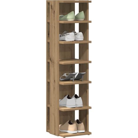 Shoe Cabinets 2 pcs Artisan Oak 28x27x102 cm Engineered Wood vidaXL