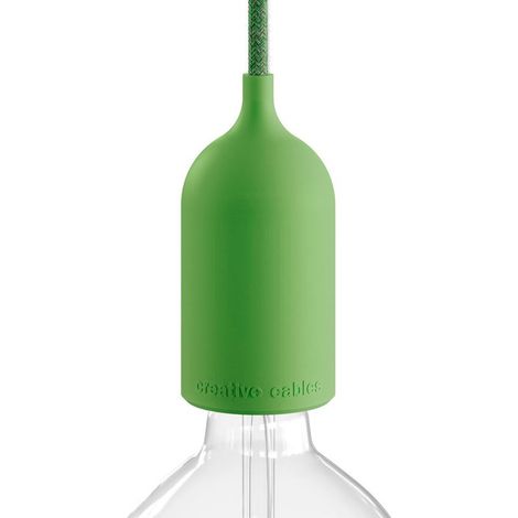 EIVA Pastel, E27 IP65 Silicone Outdoor Lampholder Kit - La première lampe filaire IP65 au monde - Lawn Green (1/5)