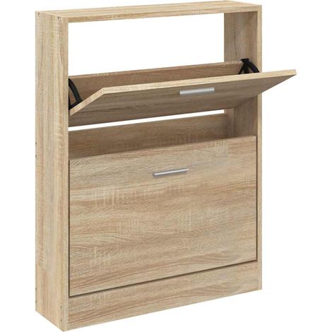 Maison Exclusive - Scarpiera Rovere 59x17x81 cm Legno ingegnerizzato