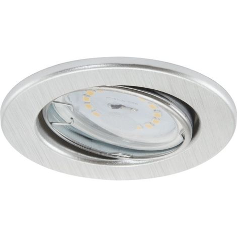 LED Einbaul. 3er Set alu Metall, 3xGU10 5W dimmbar