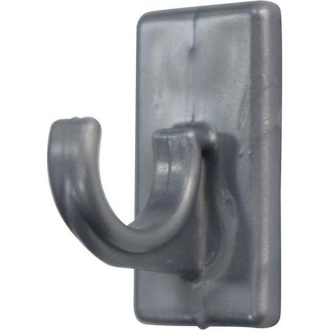 Lot de 2 Supports Adhésifs Courts "Bistrot" 11cm Gris (1/2)