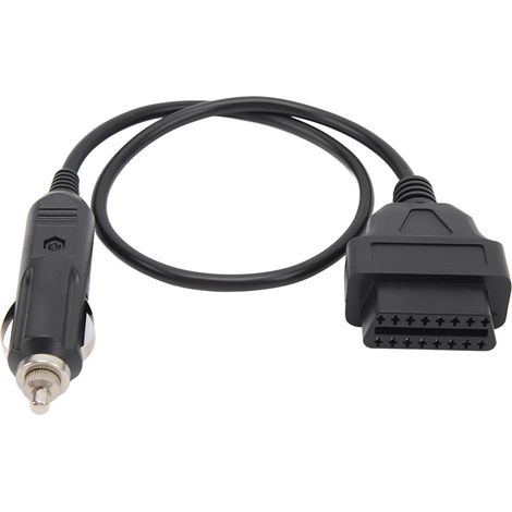 Câble d'alimentation de secours ECU de véhicule OBD2 12V avec allume-cigare de voiture vers adaptateur de connecteur femelle OBD (1/5)