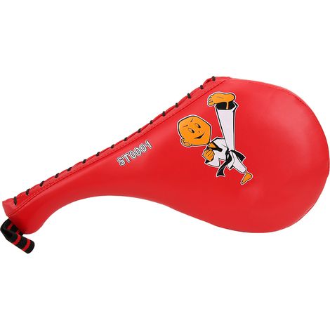 Cible d'entraînement en cuir PU rouge pour enfants - Accessoire de frappe taekwondo et boxe (1/5)