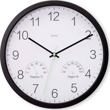 Hama 00185885 Quarzo Orologio da parete 30 cm x 30 cm x 4 cm