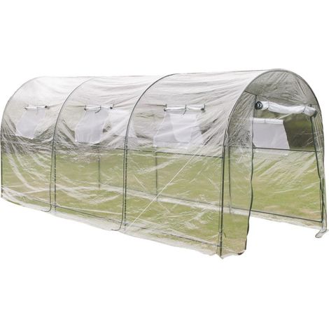 Serra da giardino 450x190x200 cm in plastica per giardinaggio 1602006
