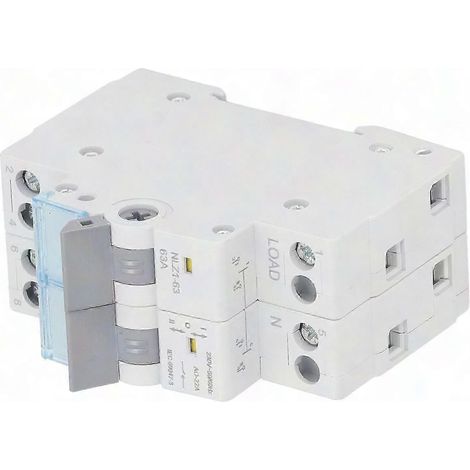 Manueller Umschalter 63A 230VAC 2P, DIN-Schienenmontage 35mm, Leistungsschalter mit einseitiger Verriegelung für die Quellenumschaltung. (1/5)